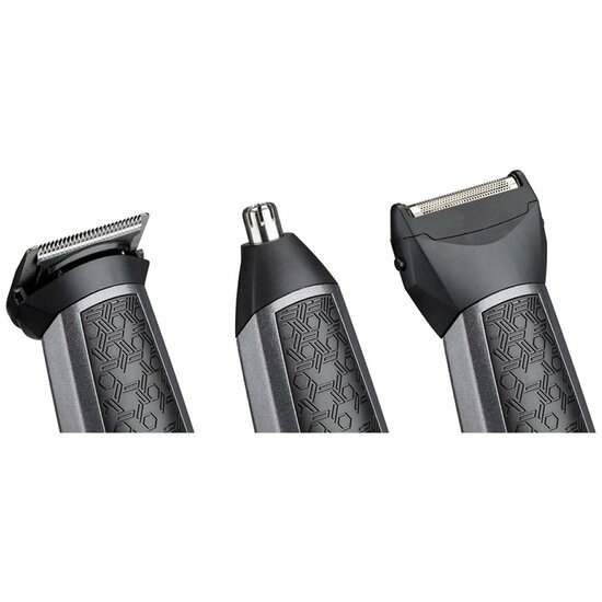 Babyliss MT727E Carbon Titanium 10in1 Multi Trimmer Zwart/Zilver