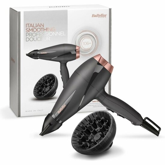 Babyliss 6709DE Smooth Pro F&ouml;hn 2100W Zwart/Ros&eacute;