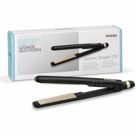 Babyliss ST089E Ceramic Straight 230 Stijltang Zwart