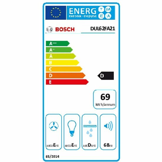 Bosch DUL62FA21 Afzuigkap Onderbouw Wit