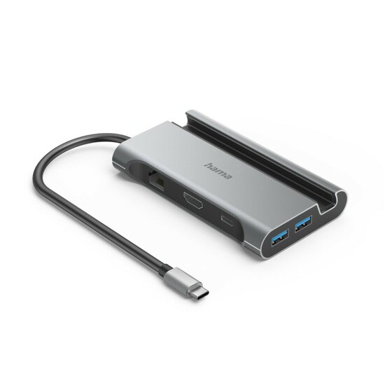 Hama Connect2Mobile USB C Hub Multiport 7 Poorten Antraciet