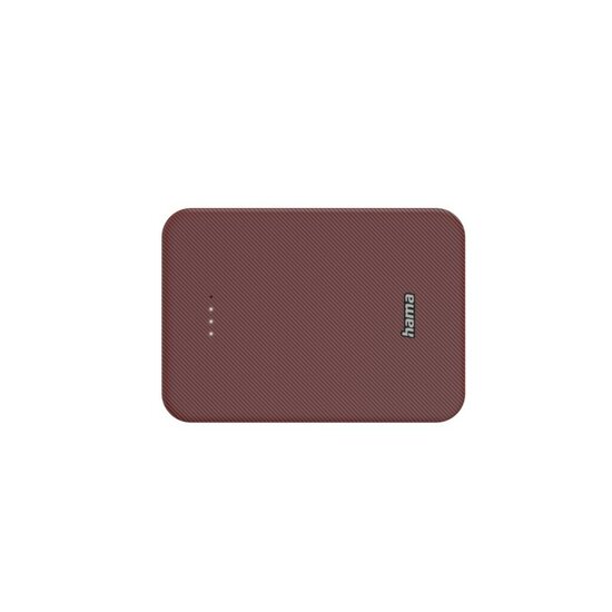 Hama Power Pack Colour 10 10000mAh 2 Uitgangen: USB-C USB-A Rood