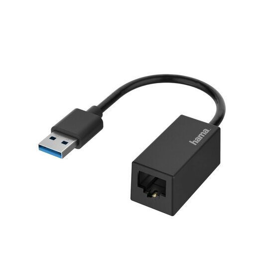 Hama Netwerk-adapter USB-stekker - LAN/Ethernet-aansluiting Gigabit-ethernet