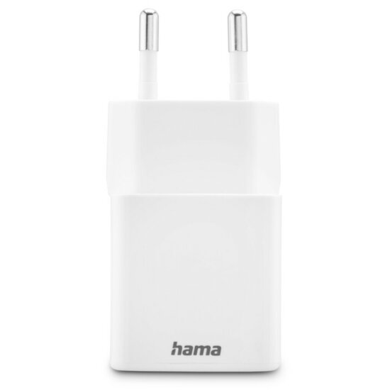 Hama Snellader 1x USB-C PD 1x USB-A QC Mini-oplader 20 W Wit