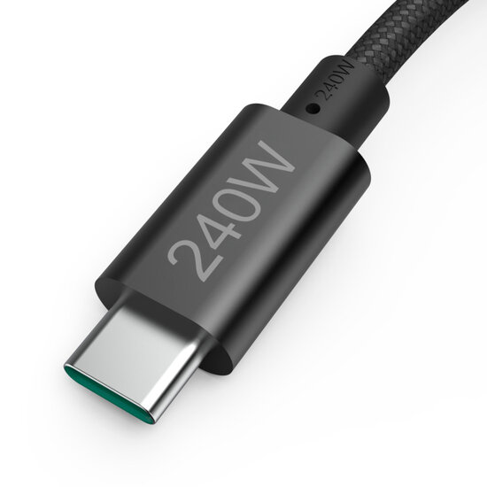 Hama Oplaadkabel USB C - USB C 150 cm 240W Zwart