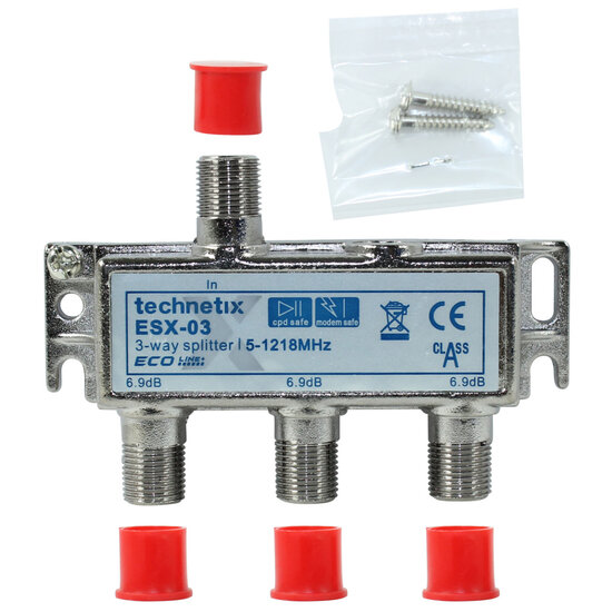 Technetix Esx-03 3-Weg Coax Schroefverdeler