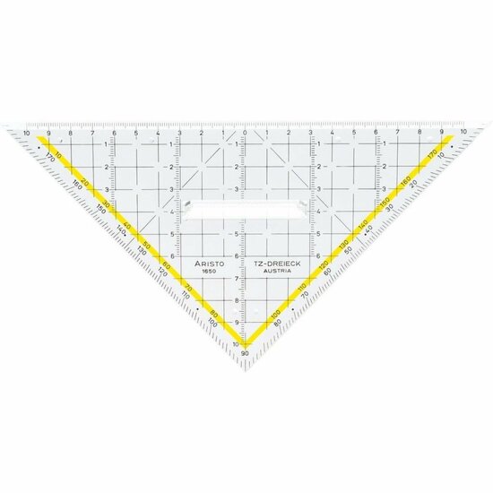 Aristo AR-18101B 3in1 Geocoverset Geocover/Geodriehoek/Tekendriehoek Deep Blue