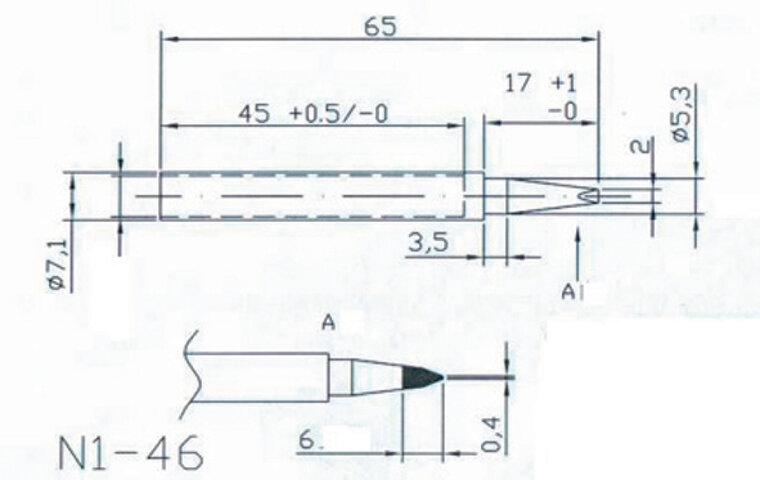 Hq Solder/tip4 Vervangingstip voor Solder20/30