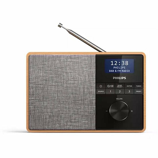 Philips TAR5505/10 DAB+/FM Radio Grijs/Hout