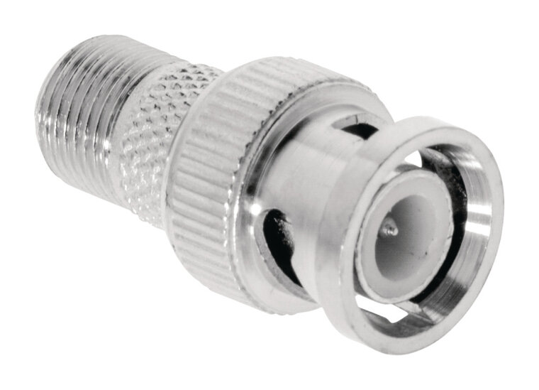 Valueline VLSP41965M Antenne Adapter Bnc Male - F-connector Female Zilver