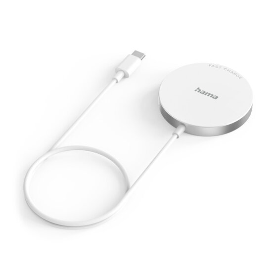 Hama Wireless Charger MagCharge FC15 15 W Draadloos Voor Apple IPhone Wit