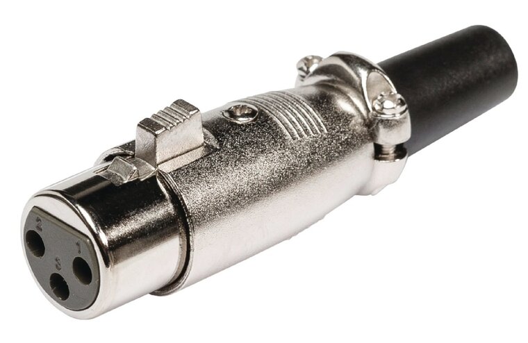 Valueline XLR-3FCL Connector Xlr 3-pin Female Metaal Zilver