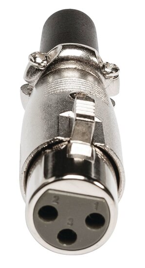 Valueline XLR-3FCL Connector Xlr 3-pin Female Metaal Zilver