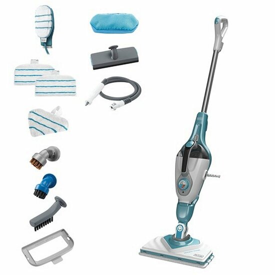 Black&amp;Decker BHSM169DSM-QS Stoomreiniger Blauw/Grijs