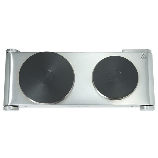 Bourgini Classic Cooking Plate Duo Elektrische Kookplaat RVS